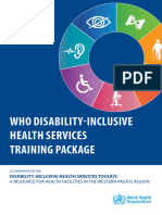 Who Disability-Inclusive Health Services Training Package