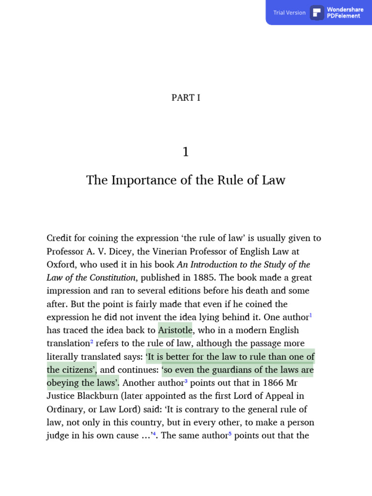 Importance of the Rule of Law | PDF | Rule Of Law | Constitution