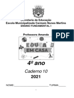 Caderno 10 4o Ano PDF