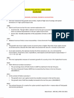 PYQ Notes - Economy - Prelims