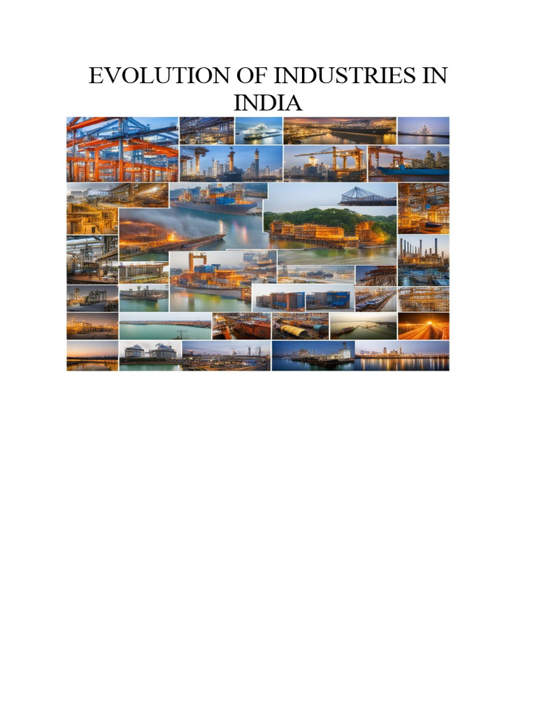 EVOLUTION OF INDUSTRIES IN INDIA PDF