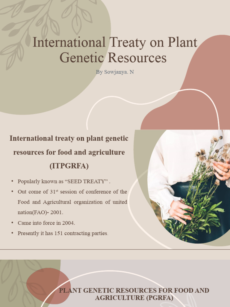 Overview of the Seed Treaty (ITPGRFA) | PDF