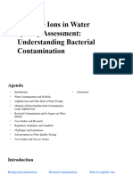 Sulphide Ions in Water Quality Assessment - Understanding Bacterial Contamination