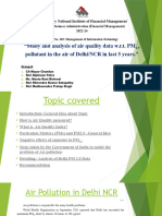 Study and Analysis of Air Quality Data W.R.T. PM Pollutant in The Air of Delhi/NCR in Last 5 Years.