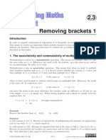 2.3 Removing Brackets 1: C Pearson Education LTD 2000