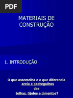1 MATERIAIS DE CONSTRUÇÃO
