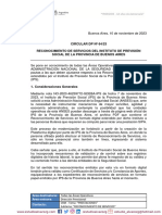 Circular Dp-064-2023 Reconocimiento de Servicios Del Instituto de Previsión Social de La Provincia de Buenos Aires