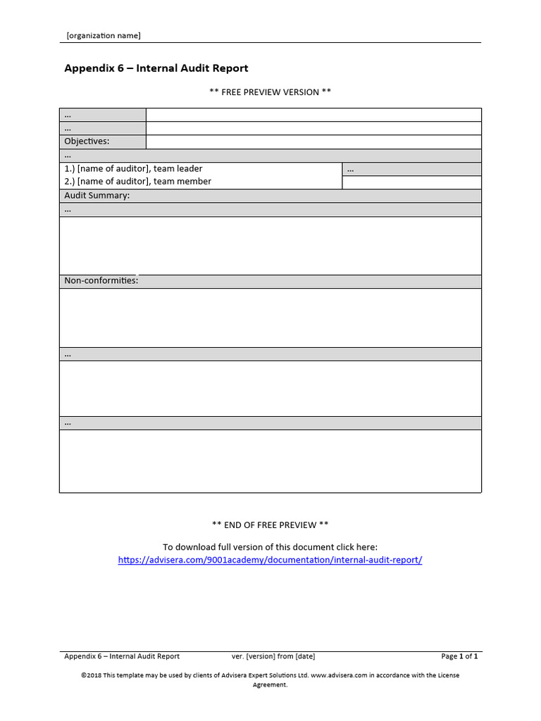 21.6 Appendix 6 Internal Audit Report Integrated Preview en | PDF