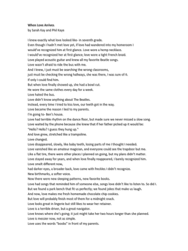 When Love Arrives | PDF, image size:768x1024