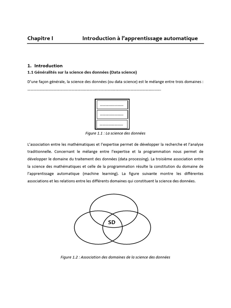 MLchap1 Verpedagogique23 24 | PDF | Apprentissage automatique | Science ...