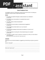 Download Feedback Form by Renee Crabtree SN6947198 doc pdf