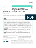 A Systematic Review and Meta-Analysis of Hernia Sac Management in Laparoscopic Groin Hernia Mesh Repair: Reduction or Transection?