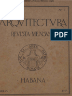 1917-01 Arquitectura. Revista Mensual. Colegio de Arquitectos, La Habana, Vol. I, N° 1, Julio 1917