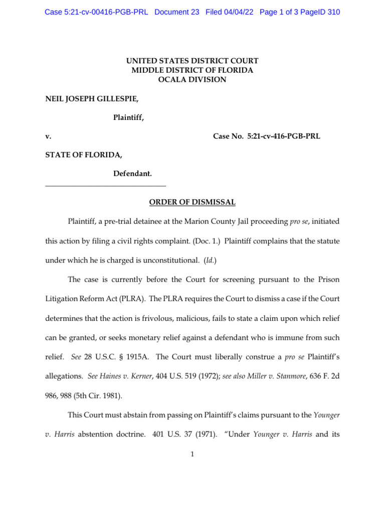 Jailhouse Constitutional Challenge To Florida OneParty Consent