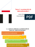 Tema 2. El Derecho A La Proteccion de Datos 1