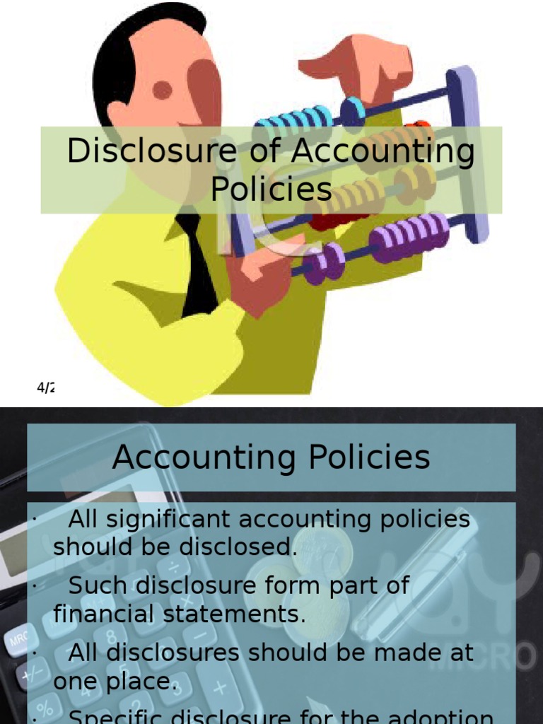 Disclosure of Accounting Policies PDF