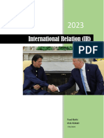 International Relation (IR) : Fazal Rabbi 0342-9220443