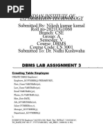 Dbms Lab Assignment 3new