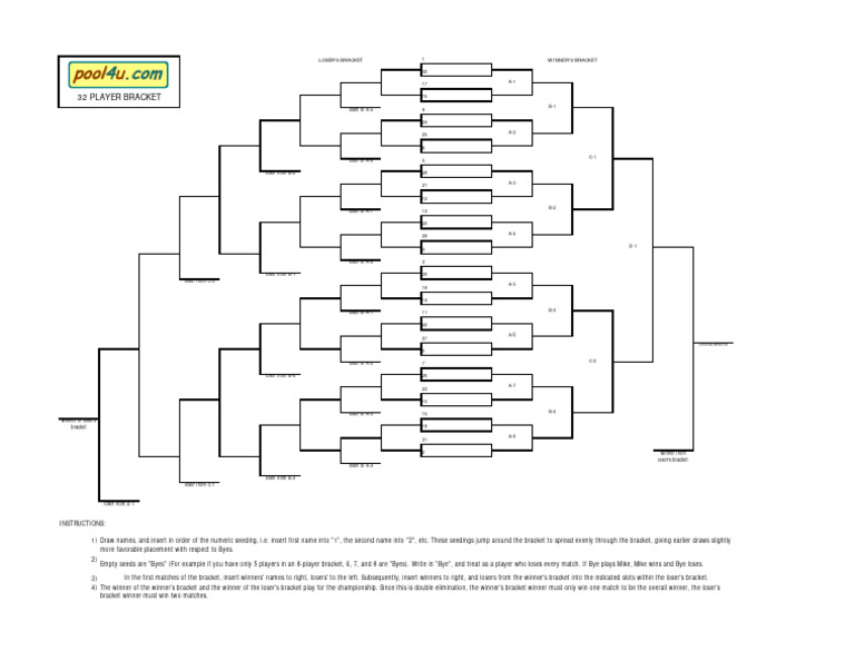 View of Tournament 32 Double Elimination | PDF | Sports Rules And Regulations ...