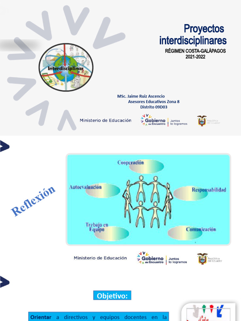 Proyectos Interdisciplinarios Distrito 03 | PDF | Evaluación | Plan de ...