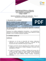 Guia de Actividades y Rúbrica de Evaluación - Unidad 3 - Tarea 4. Gamificación de Los Modelos Innovadores