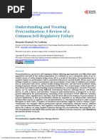 Understanding and Treating Procrastination- A Review of a Common Self-Regulatory Failure