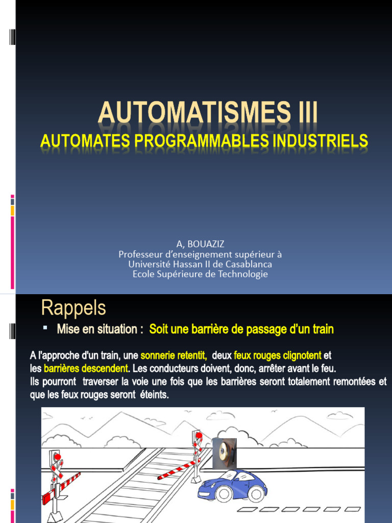 Automatismes III 2021 Partie 1 | PDF | Algèbre de Boole (logique ...