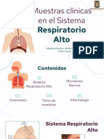Muestras Clínicas en El Sistema Respiratorio Alto