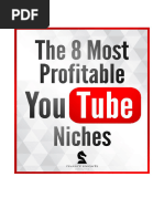 Eight Most Profitable Youtube Niches Format For PDF