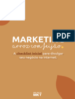 Checklist - Marketing Arroz Com Feijao