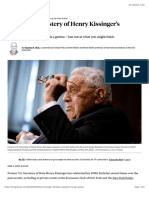 The Conundrum of Henry Kissinger's Reputation