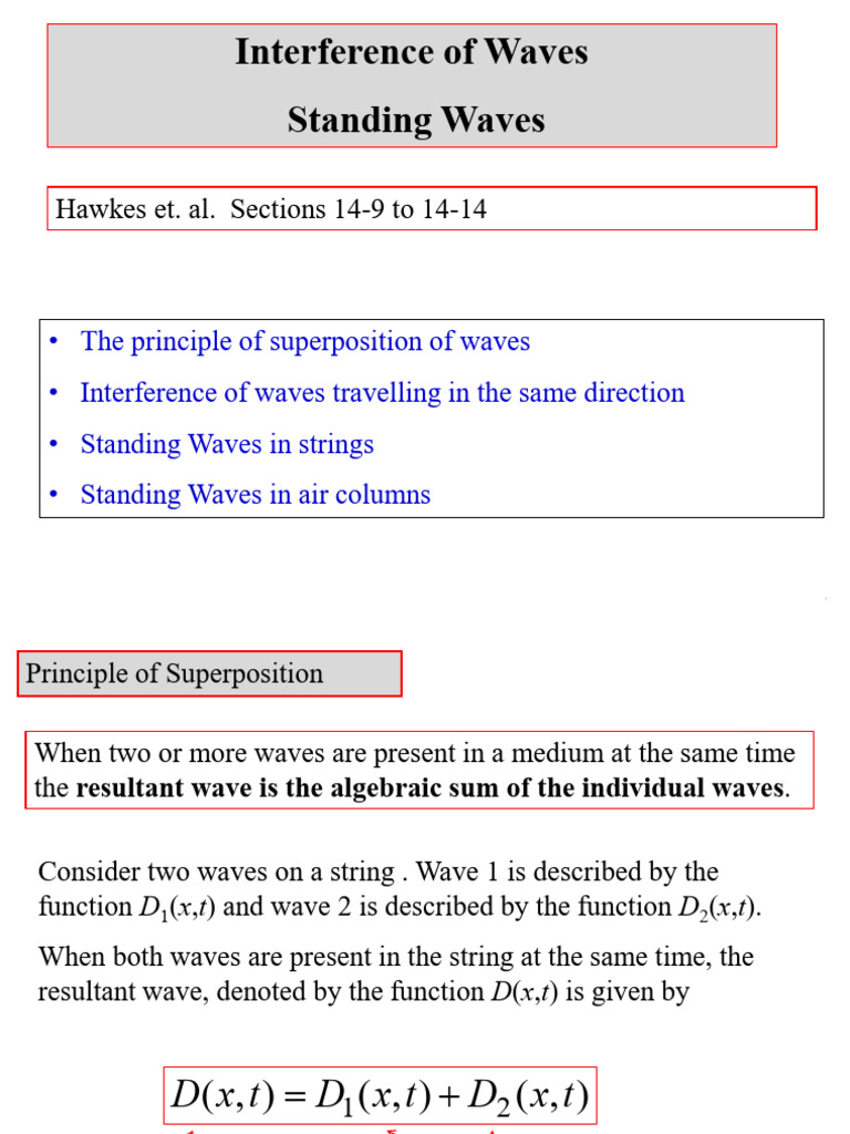 Superposition of Waves-2023 | PDF | Waves | Harmonic