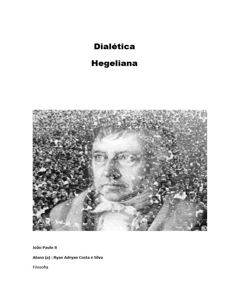 Dialética De Hegel Pdf Dialética Georg Wilhelm Friedrich Hegel