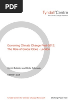 Download Governing Climate Change Post-2012 The Role of Global Cities - London by Tyndall Centre for Climate Change Research SN6947675 doc pdf
