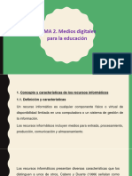 Tema 2. Medios Digitales para La Educación