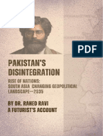 Pakistan's Disintegration-Rise of Nations-South Asia Changing Geopolitical Landscape - 2035