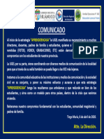 Comunicado - Manifestacion de Recocimiento - Aprendoencasa