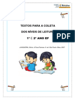 Textos para A Coleta Dos Níveis de Leitura Outubro - 1º e 2º Ano Ef