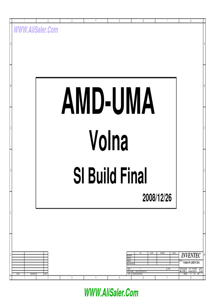 Hp compaq cq515 cq615 inventec 6050a2258701 rev ax1 amd uma schematics
