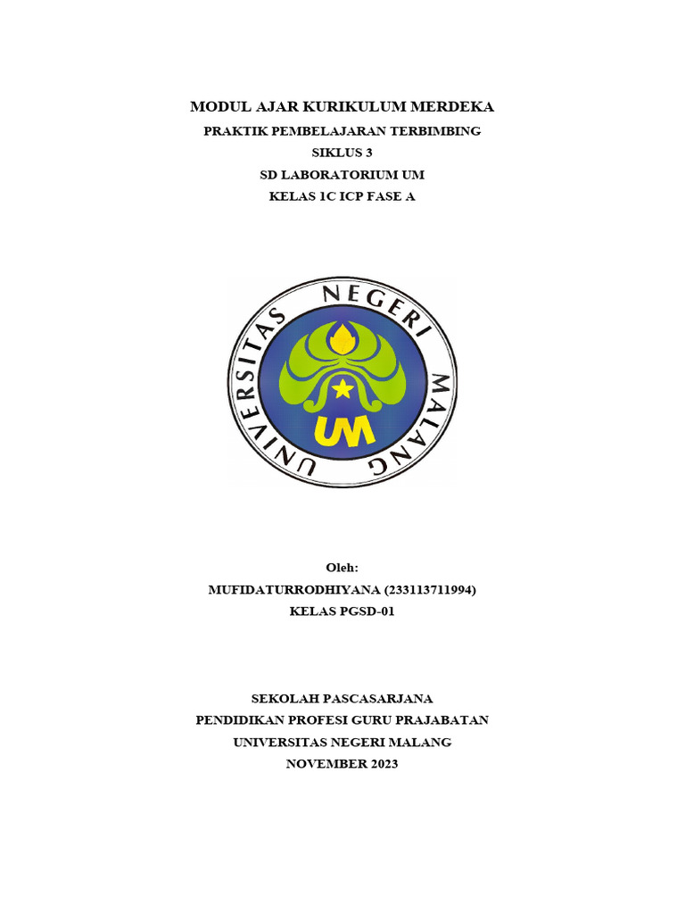 Modul Ajar Seni Budaya Kelas 1 Pdf