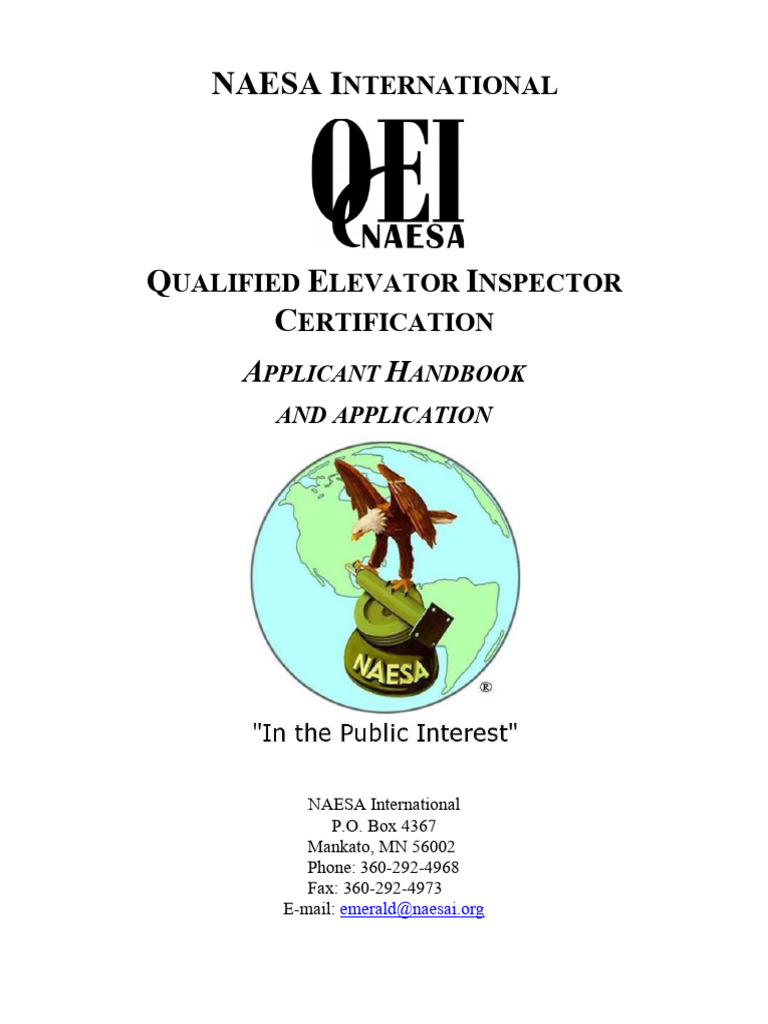 Inspector Applicant Handbook 8-22 | PDF