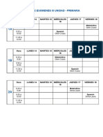 Rol de Exámenes Iii Unidad