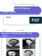 Abraham H Maslow (1908-1970)