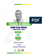 Programa de Gobierno Arenal Más Social y Productivo - Vamos Por Más 2024 - 2027 - Ramón Zayas Fonseca