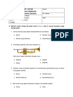 Soal PTS Seni Musik Kelas 4