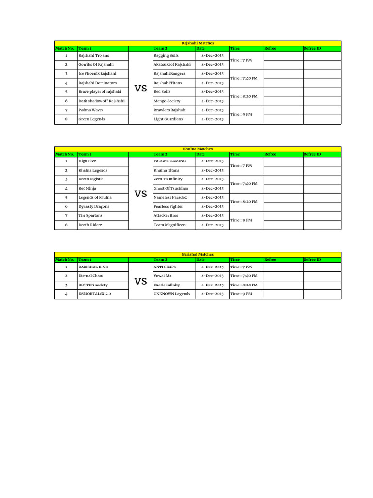 Tournament | PDF