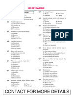 10th Bio Respiration MCQ