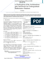 Comprehensive Exploration of The Archimedean Property: Insights and Proofs For Undergraduate Mathematics Students