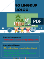 RUANG LINGKUP BIOLOGI