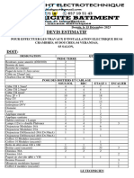 Devis Estimatif d'Lectricite 1